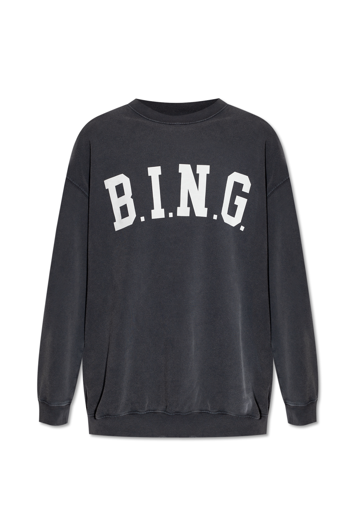 Grey Tyler sweatshirt with logo Anine Bing Vitkac France